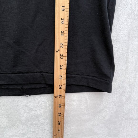 Vintage Fruit Of The Loom T Shirt Mens M Black Blank Single Stitch Made In USA - Picture 6 of 7